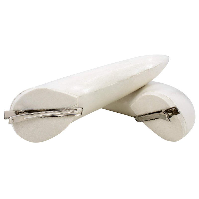 C-ZOFEK White Cosplay Horns with Clips for Bowsette Cosplay Costume Halloween Accessory (Horns) - Image 5